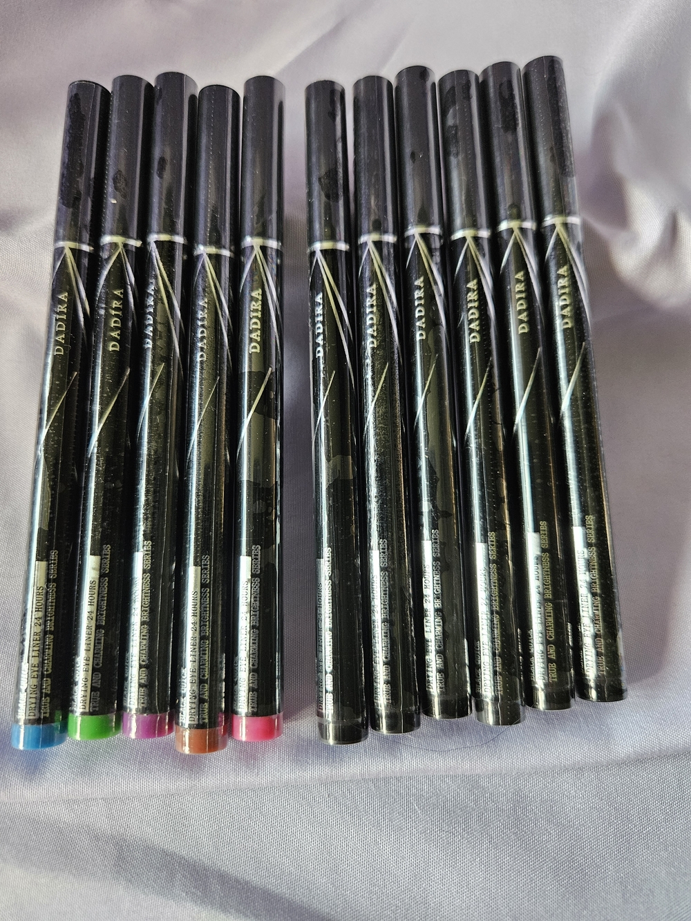 Dadire Makeup Eyeliner Pencils– Black, Blue, Green, Pink, Orange + Accents
